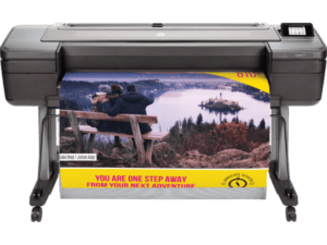 The Education Studio 44 Pro Poster Maker Printer producing a vibrant, high-resolution travel-themed poster, showcasing the precision and quality of poster making machines for schools and businesses.