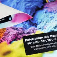 PolyCotton Art Canvas paper for poster printers