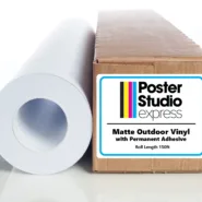 Matte Outdoor Vinyl with Permanent Adhesive