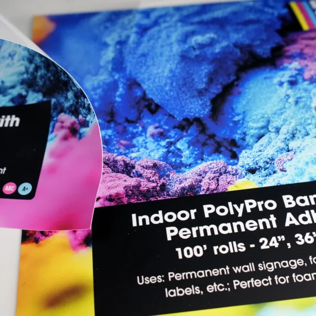 Indoor PolyPro Banner With Permanent Adhesive
