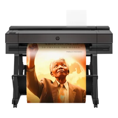 Poster Maker for schools printing a Nelson Mandela poster.