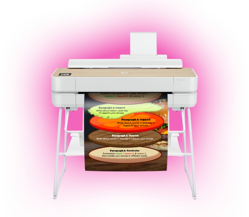 School poster printing solution for educational institutions
