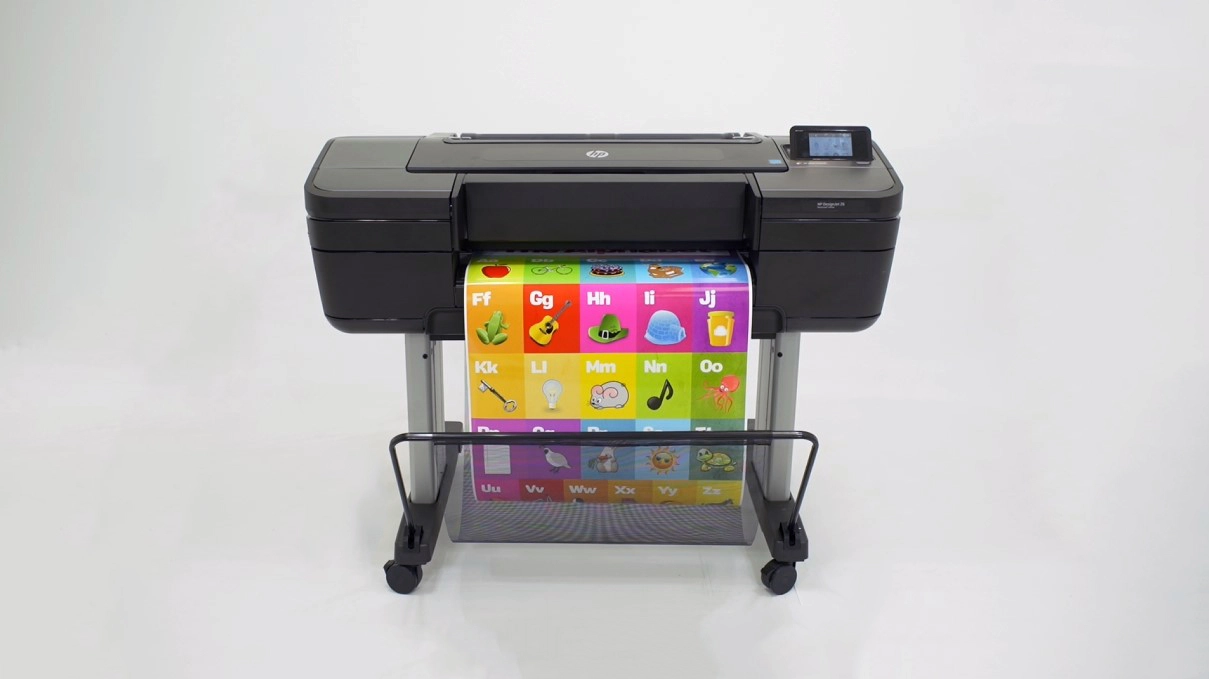 school poster printer with colorful poster