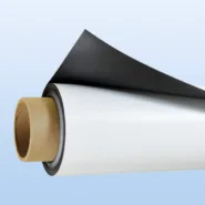 Roll of magnetic paper for creative school projects.