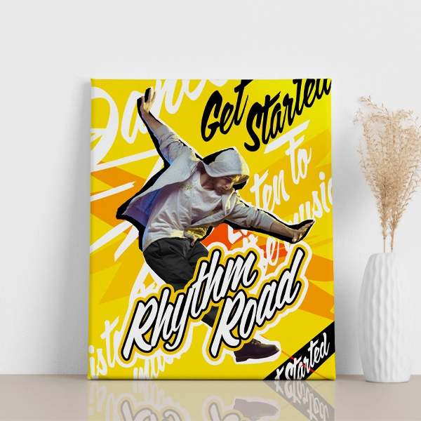 Flex Printer Cutter produces wall décor for a classroom