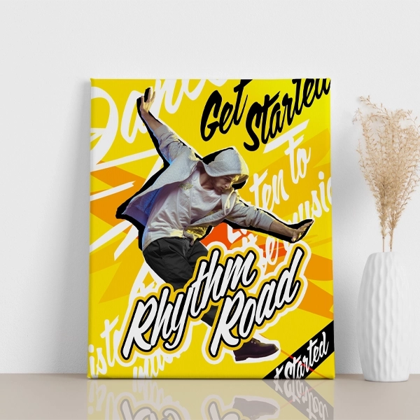 Flex Printer Cutter produces wall décor for a classroom