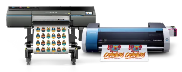 Flex series poster printer cutter creating a vibrant school decals