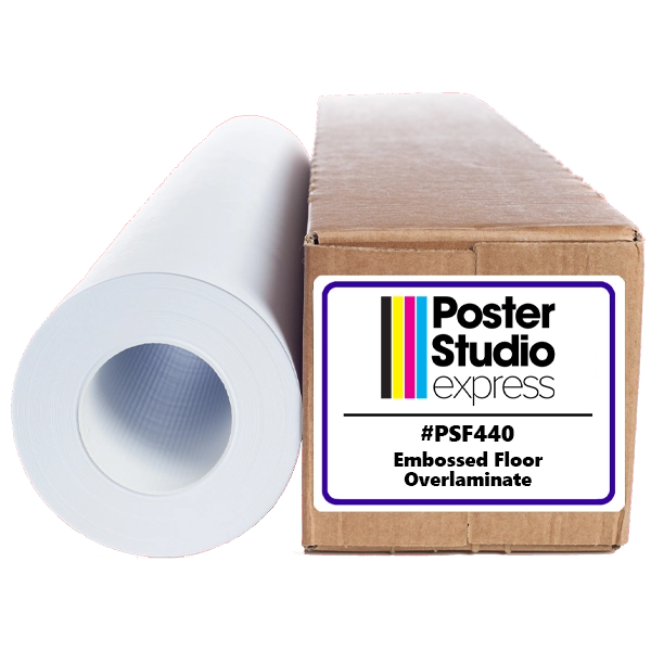 Embossed floor overlaminate with a textured surface designed for durability and slip resistance