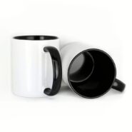 11oz black inner color sublimation mug perfect for bold school designs, teacher appreciation gifts, and high-contrast student artwork printing.