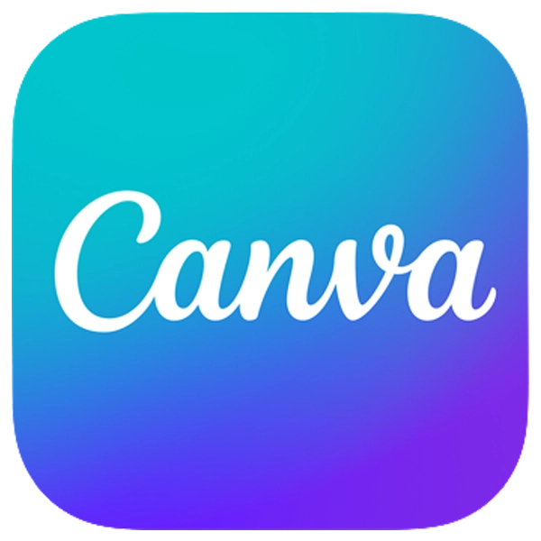 Drag and Drop Canva Logo A teal-to-purple gradient square logo displaying the word “Canva” in white cursive lettering.