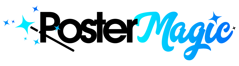 Poster Magic Poster Maker Logo