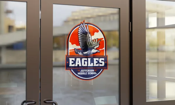 School Logo Window Cling
