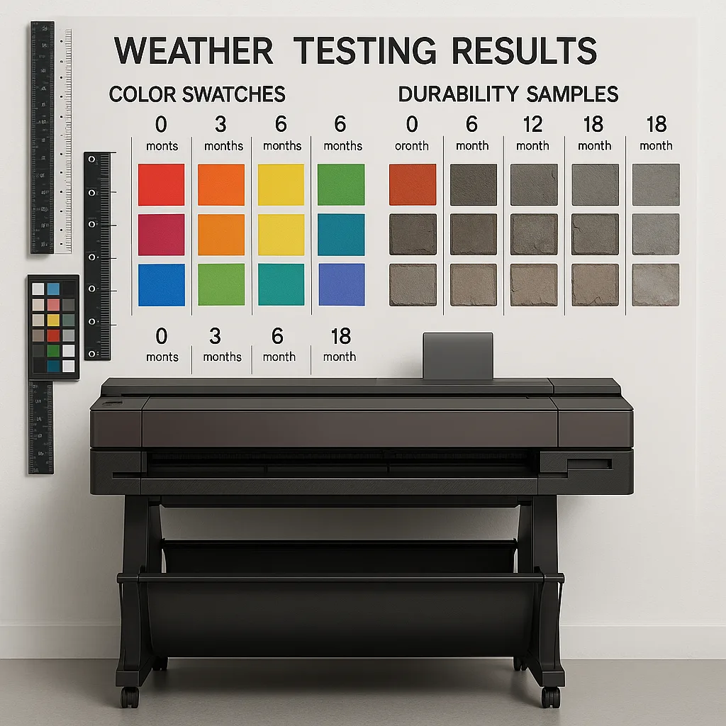 Outdoor science display comparison