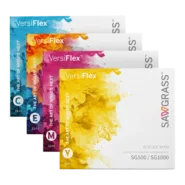 Set of VersiFlex sublimation ink cartridges in cyan, magenta, yellow, and black for Promo Studio SG1000 Versiflex Sublimation Printer