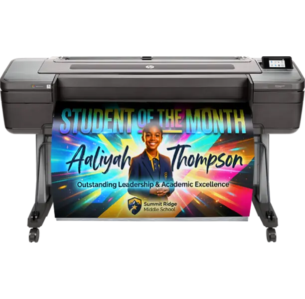 Print Center 44in School Poster Printer Studio 44 Poster Maker Printing a Fall Festival Poster