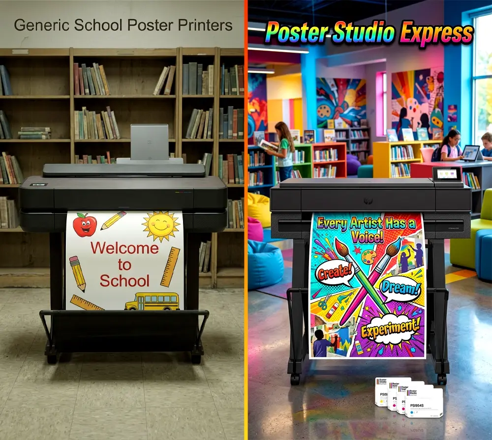 Poster Studio Express vs Generic School Poster Printers