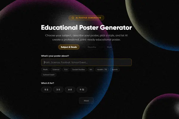 Educational Poster Generator
