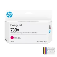 HP 738M 130-ml Magenta DesignJet Ink Cartridge print head Thermal inkjet
