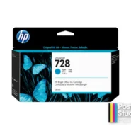 HP 728 130-ml Cyan DesignJet Ink Cartridge