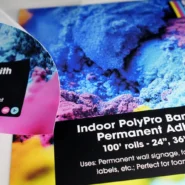 Indoor PolyPro Banner with Permanent Adhesive for poster makers for schools