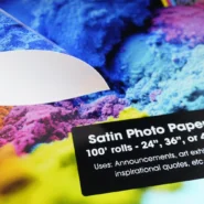 Satin Photo Paper for poster maker machines