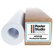 Production Banner roll and packaging from Poster Studio Express for durable indoor and outdoor school banner printing